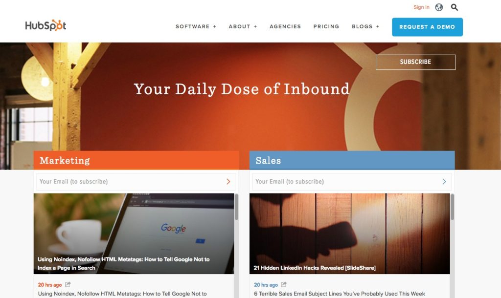 hubspot inbound marketing blog