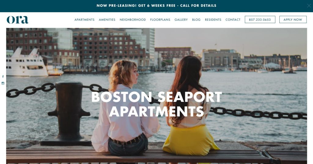 Ora Seaport commercial property website