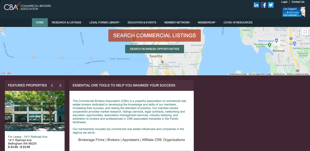 CommercialMLS Commercial Real Estate Listing Site