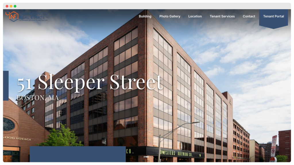 Property Management Website Design 51 Sleeper Street