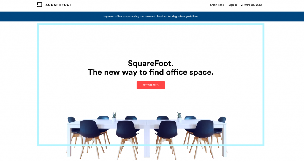 SquareFoot Commercial Real Estate Listing Site