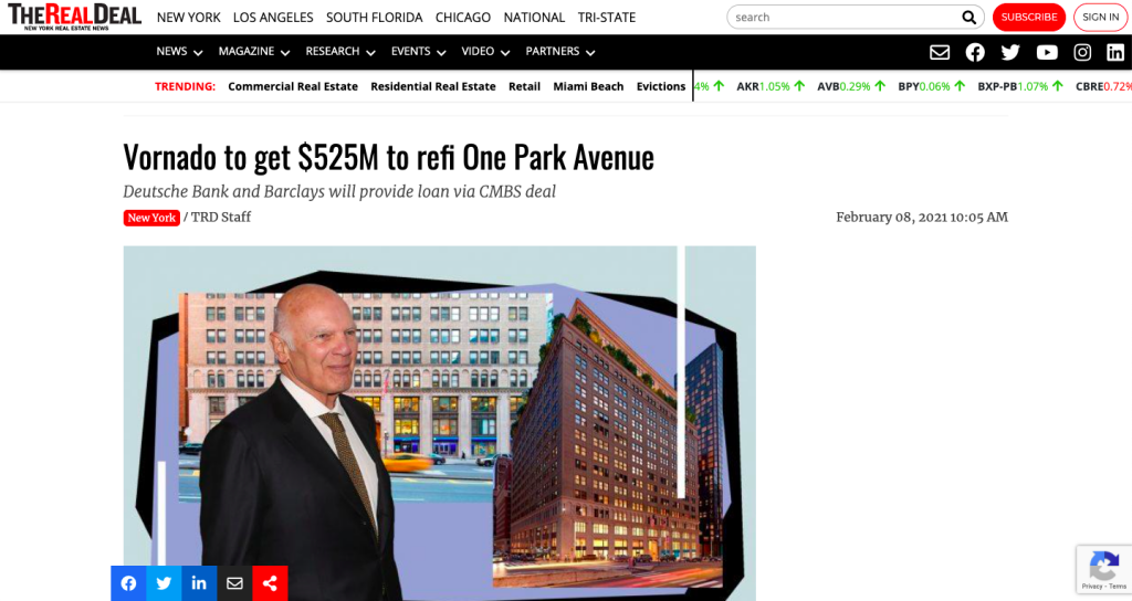 Commercial Real Estate News Websites the real deal